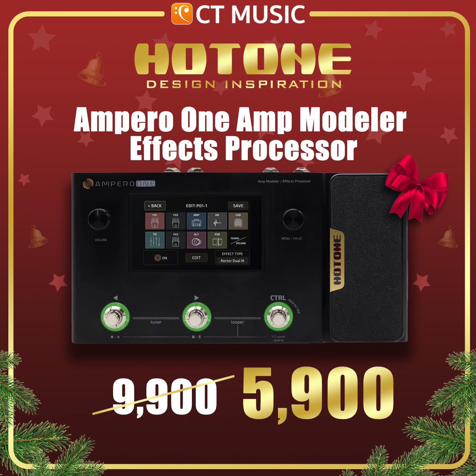 Hotone Ampero One Amp Modeler / Effects Processor สต็อกแน่น พร้อม