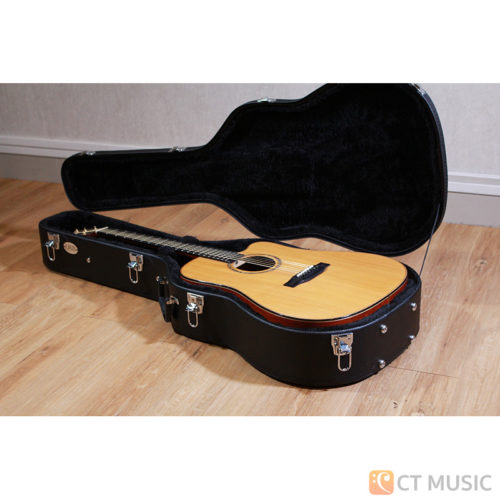 กล่องกีต้าร์โปร่ง 8 Box Vintage Series Black Acoustic Guitar Case