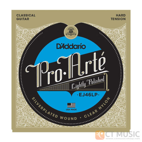สายกีตาร์คลาสสิค D'Addario EJ46LP Pro-Arte Classical Guitar Strings Hard Tension