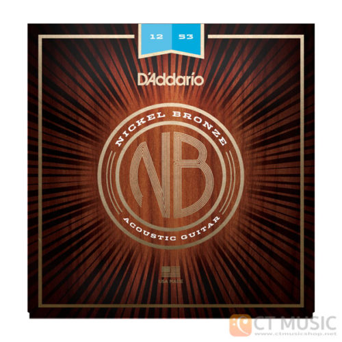 สายกีตาร์โปร่ง D'Addario NB1253 Nickel Bronze Light 012-053