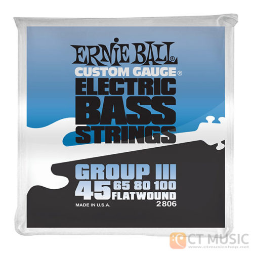 สายเบส Ernie Ball Flatwound 4 String Bass Group III 045-100