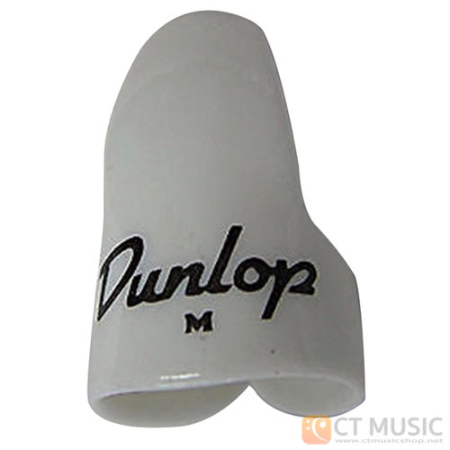ปิ๊ก Jim Dunlop Finger Guitar Pick 9011R White Plastic Medium