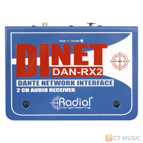 Radial Dinet Dan-RX 2-Channel Dante Network Receiver