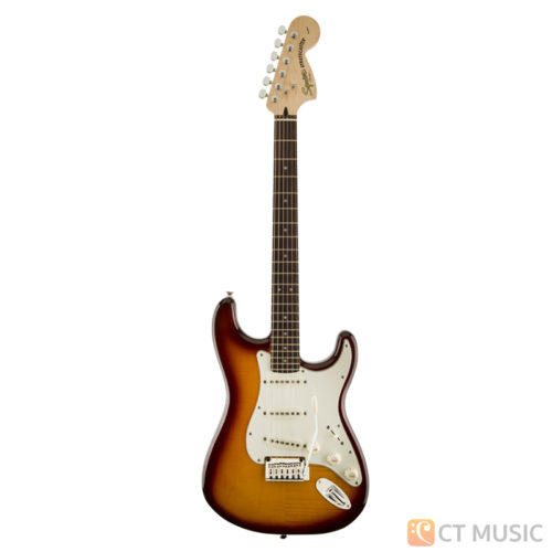 กีตาร์ไฟฟ้า Squier Standard Stratocaster FMT Flame Maple Top Amber Burst