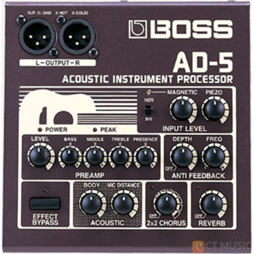 เอฟเฟคกีตาร์ Boss AD-5 Acoustic Instrument Processor