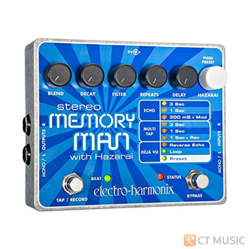 เอฟเฟคกีตาร์ Electro-Harmonix Stereo Memory Man with Hazarai