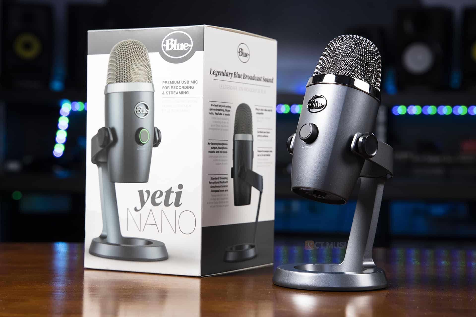 Blue Yeti Nano Premium USB Microphone for PC, Mac, Gaming, Recording,  Streaming, Podcasting, Condenser Mic with Blue VO!CE Effects, Cardioid and  Omni, No-Latency Monitoring - Shadow Grey 