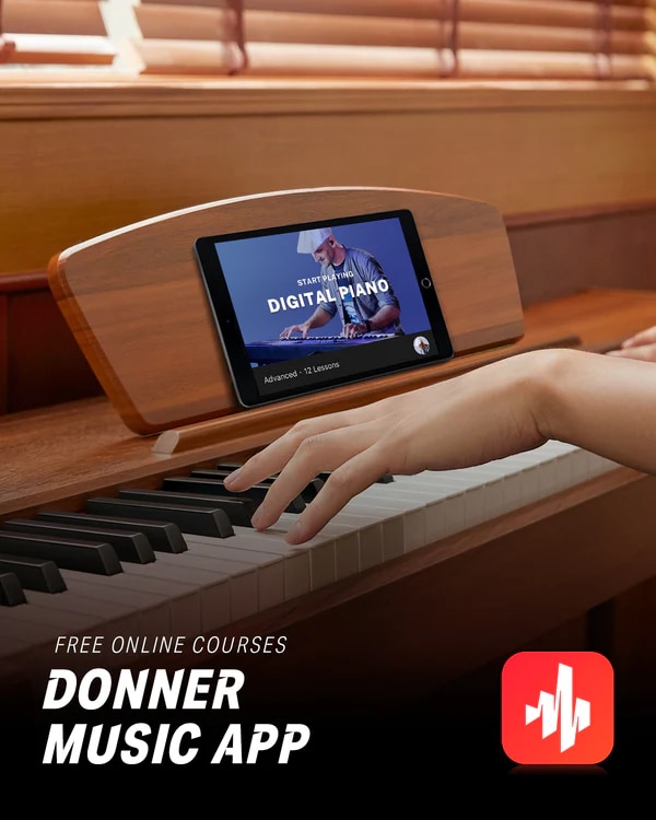 Donner DDP-80 PLUS Digital Piano Wooden Design – Donner music-FR